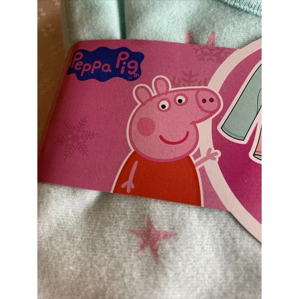 Peppa Pig PJs Toddler‎ Girls Size 18M FLANNEL 2 Pc Pajamas Set 2905